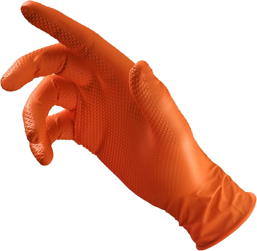 Guanti Nitrile Garage Monkey Arancioni